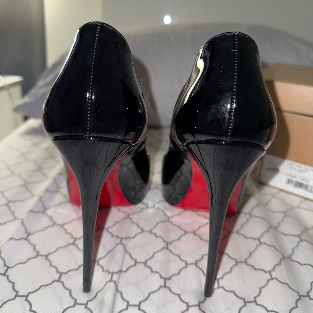 Elegant Black and Red Stiletto Heels